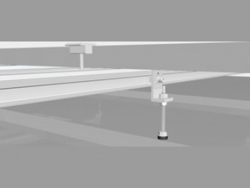ระบบจัดวางโซลาร์ติดตั้งบนหลังคาโลหะ(ติดตั้งขาแบบตัวแอล)