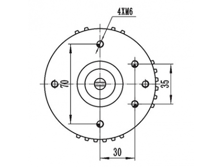มอเตอร์ไดรฟ์ 400-500W สำหรับมอเตอร์แม่เหล็กถาวร DC มีแปรงถ่าน ซีรี่ส์ ZD097B1
