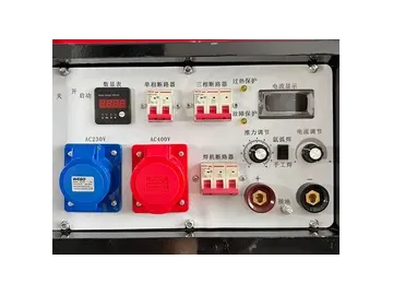 เครื่องกำเนิดไฟฟ้าเชื่อมระบบเบนซินระบายความร้อนด้วยอากาศ (2 สูบ)