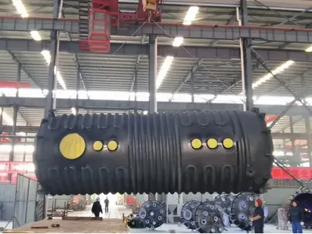 ถังเก็บเคลือบแก้วแนวนอน