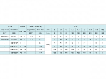 ปั๊มน้ำบาดาล 4SE(m) 4’’